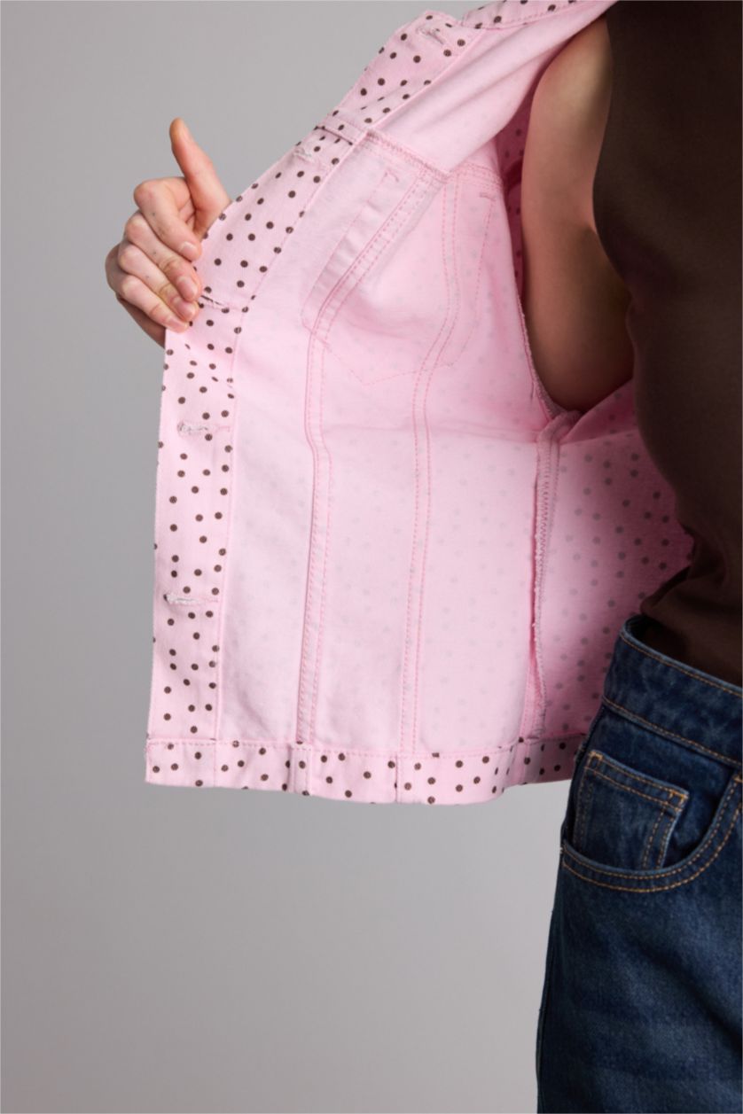 Women Pink Regular Fit Gabardine Jacket