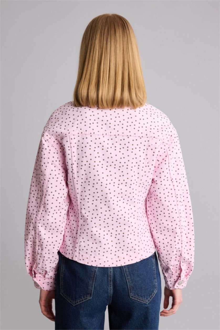 Women Pink Regular Fit Gabardine Jacket