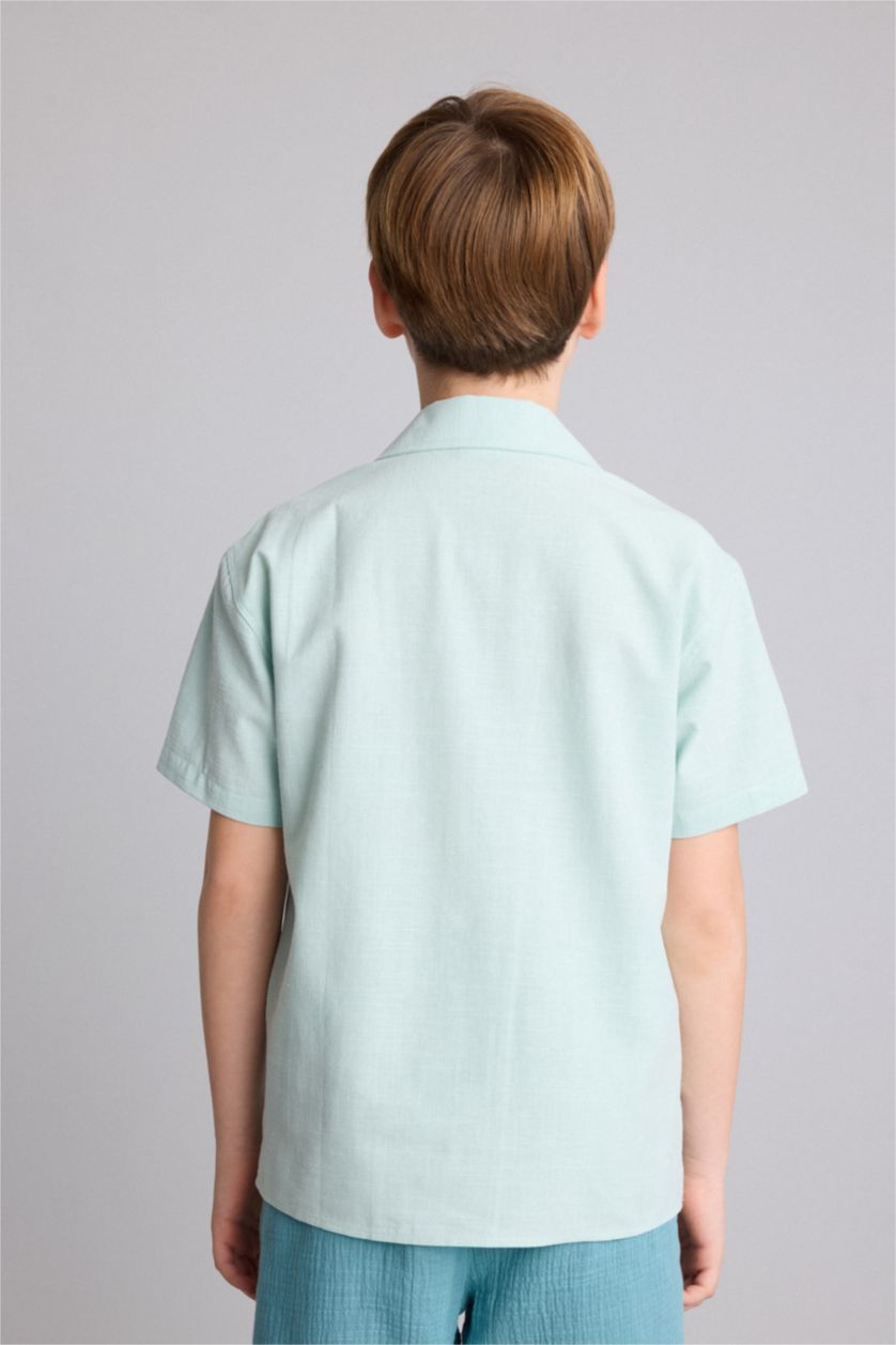 Young Boys - Teen Boys Mint Regular Fit Short Sleeve Shirt