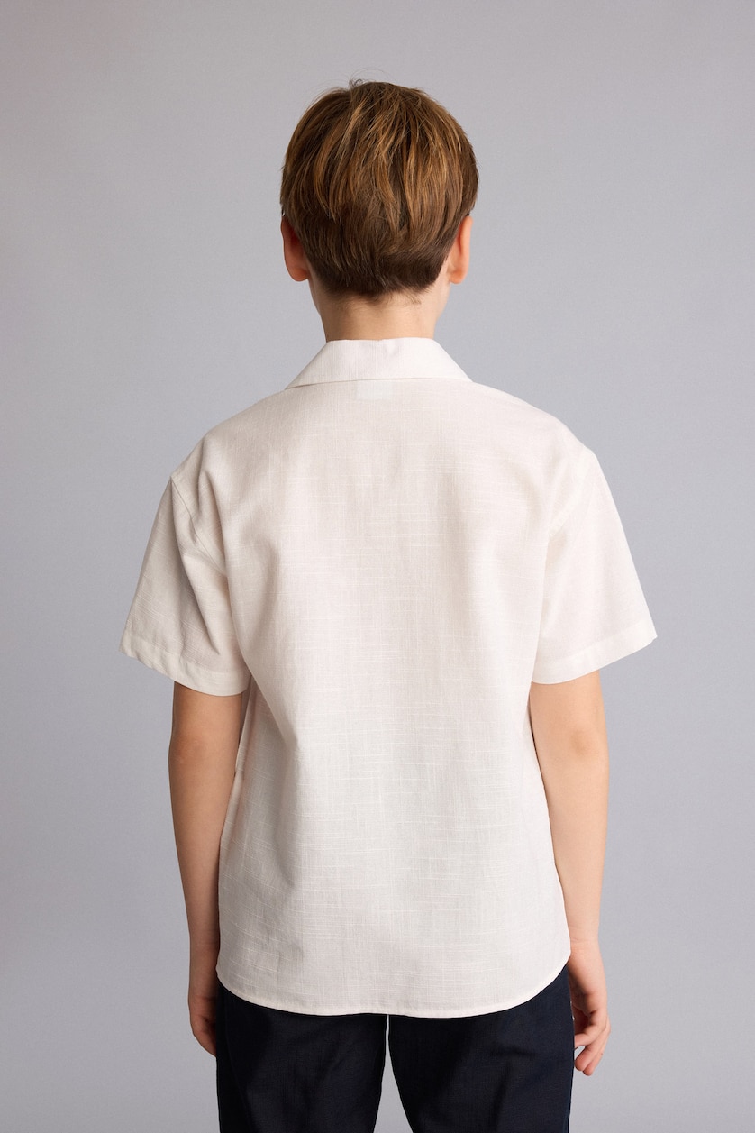 Young Boys - Teen Boys White Boy Regular Fit Short Sleeve Shirt