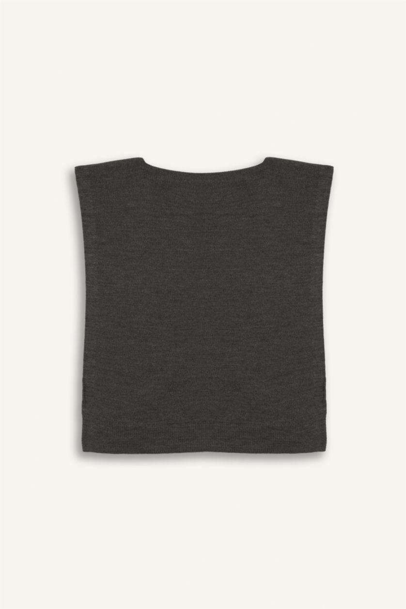 Erkek Antrasit Erkek Triko Atkı