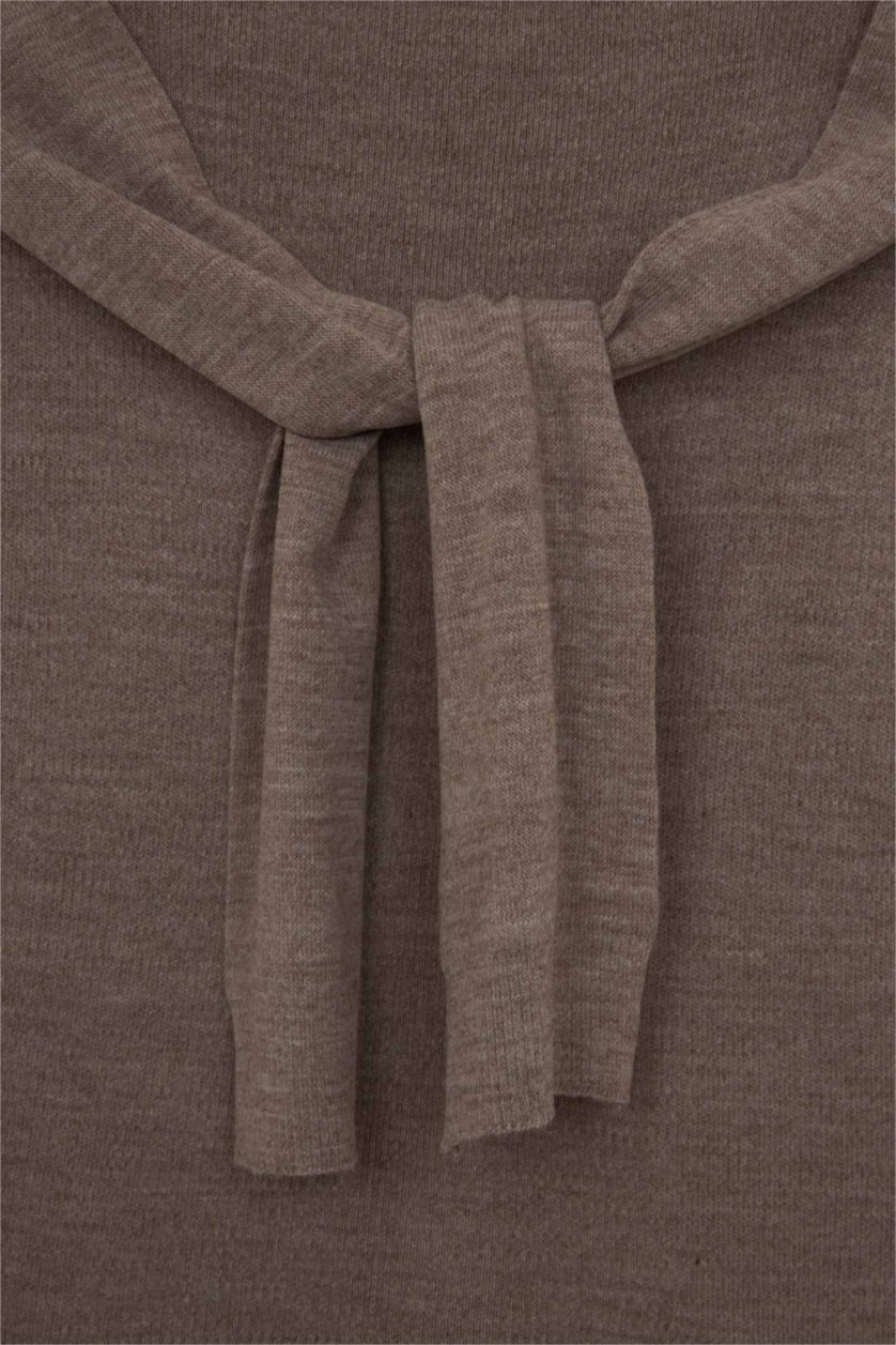 Erkek Vizon Erkek Triko Atkı