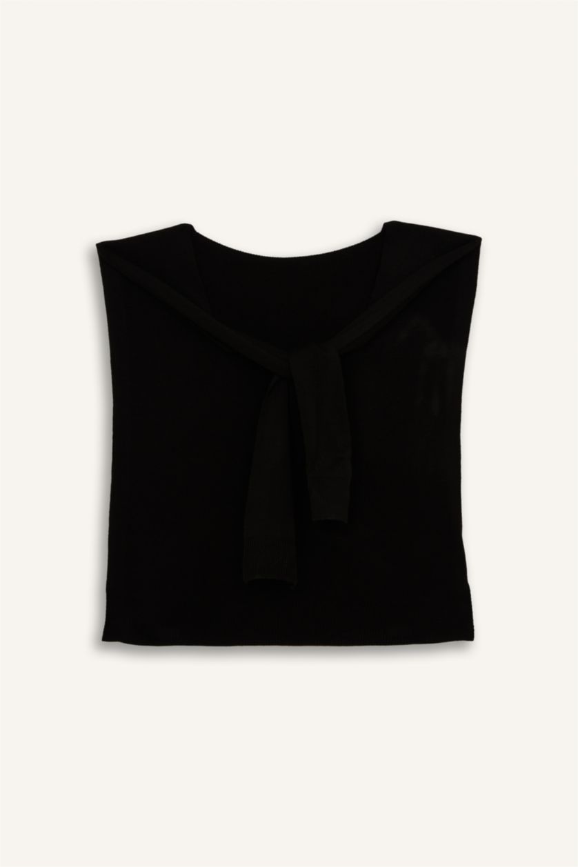 رجال أسود سكارف تريكو رجالي