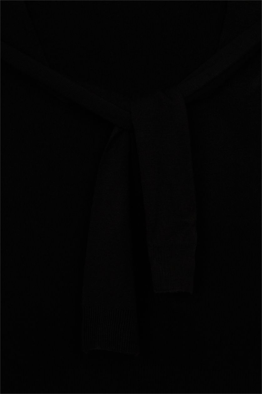 رجال أسود سكارف تريكو رجالي