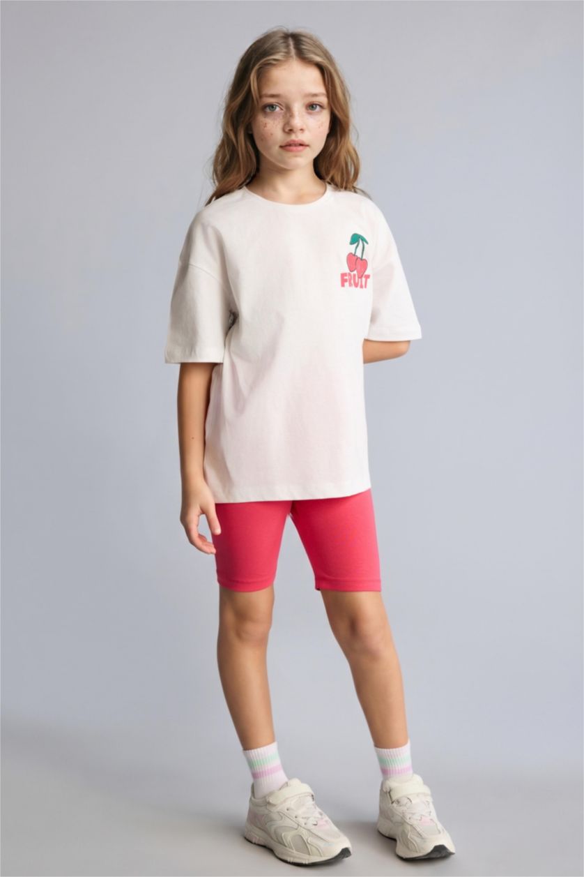 Девочки и подростки Бежевый Комплект для девочек из 2 предметов