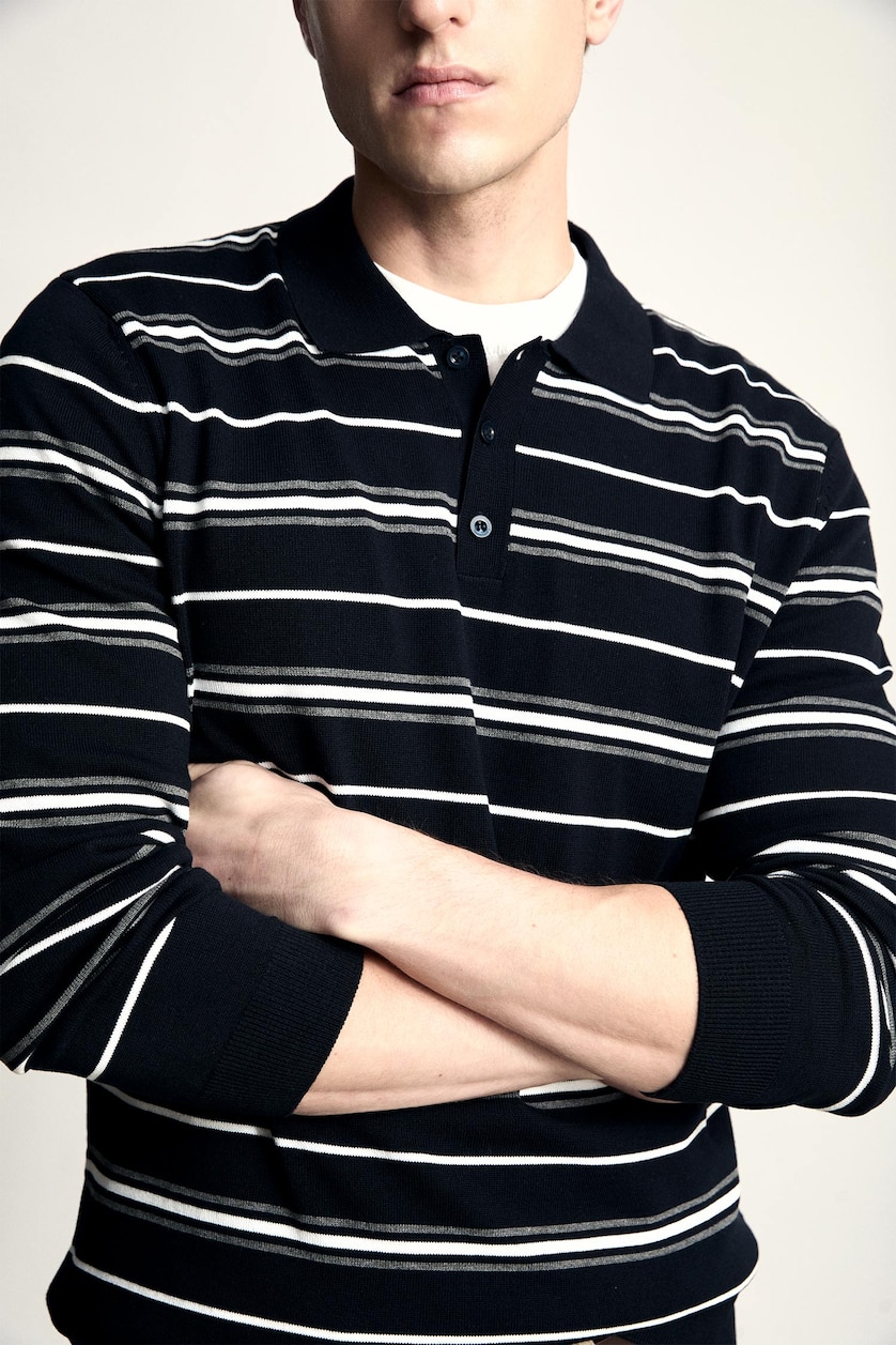 Men NAVY Standard Fit Knitwear Pullover