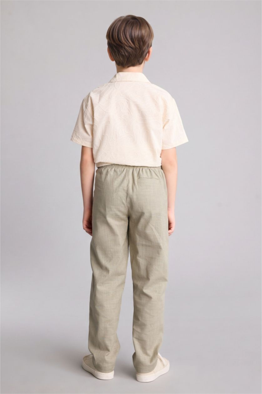 Young Boys - Teen Boys Khaki Regular Fit Cotton Trousers