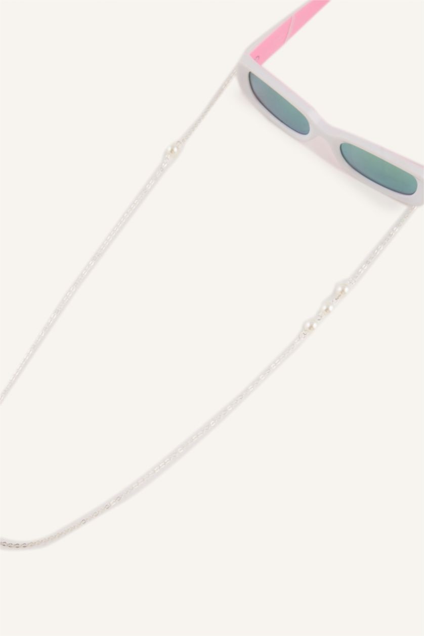 Kadın Gümüş Kadın Güneş Gözlüğü Zinciri