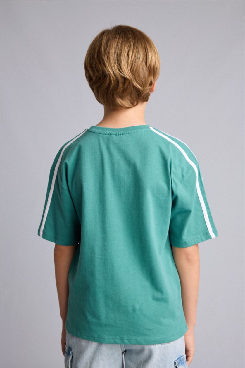 Young Boys - Teen Boys Green New Regular Fit Looney Tunes Licensed Short Sleeve T-Shirt