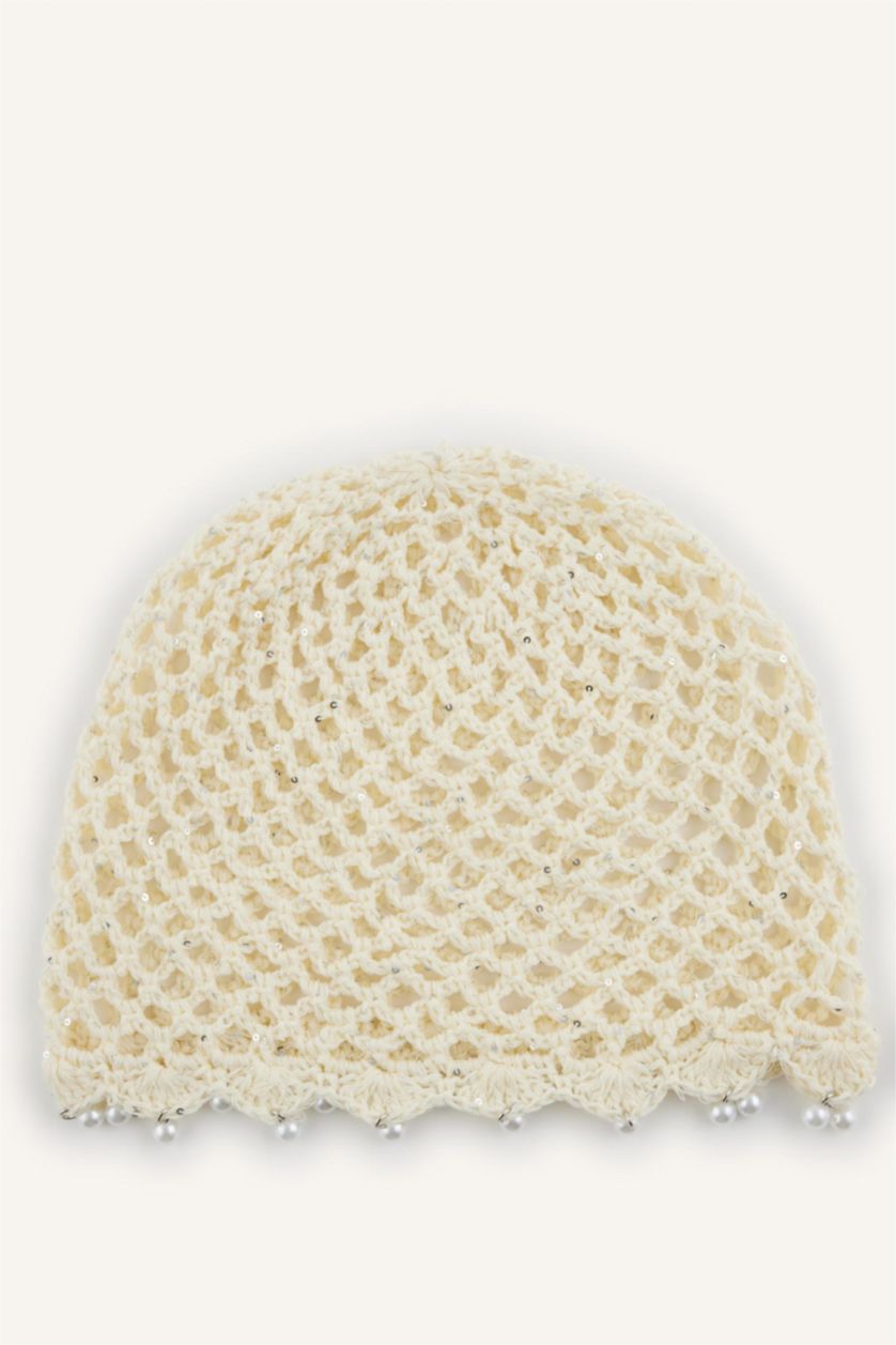 Women Ecru Woman Cotton 3D Hat