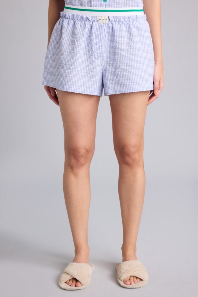 Kadın Açık Lila Regular Fıt Kısa Kollu 2'li Takım