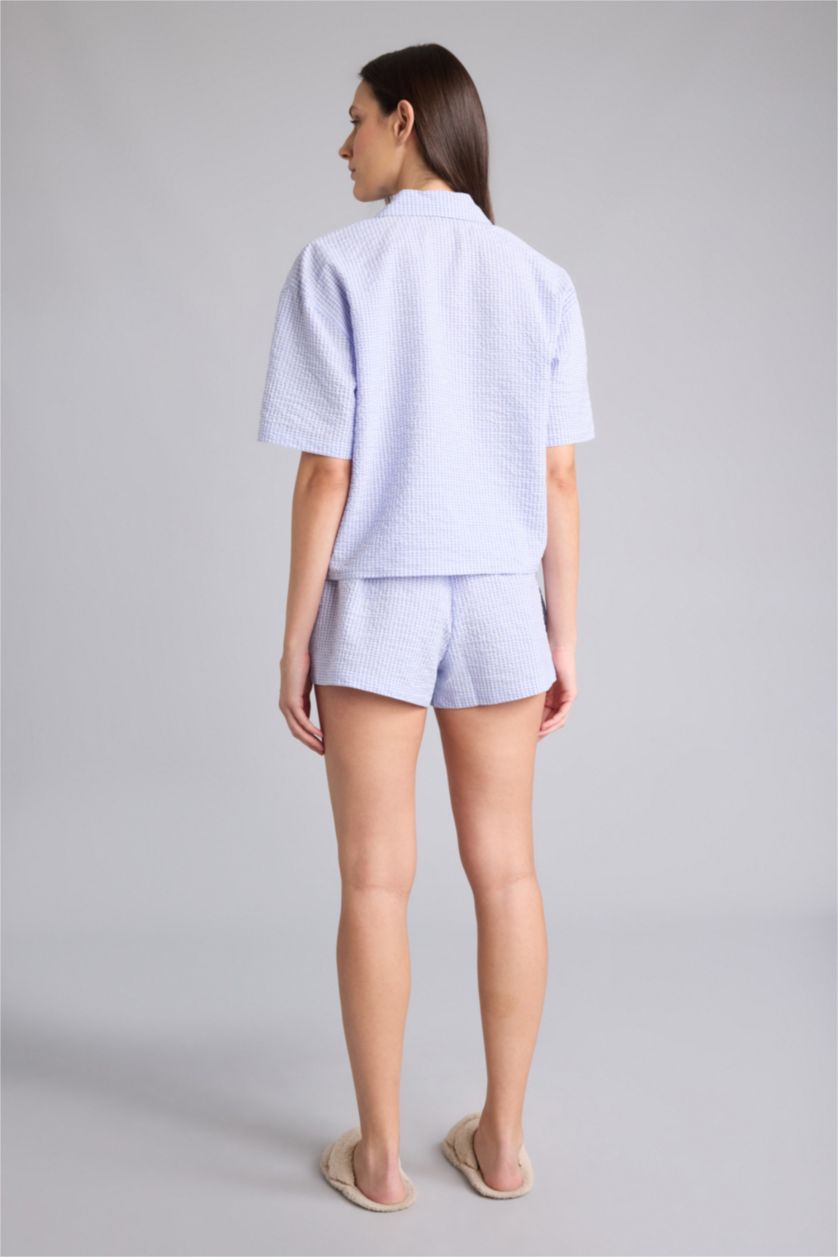 Kadın Açık Lila Regular Fıt Kısa Kollu 2'li Takım