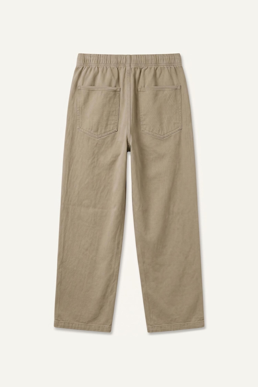 Men Light Brown Baggy Fit Trousers