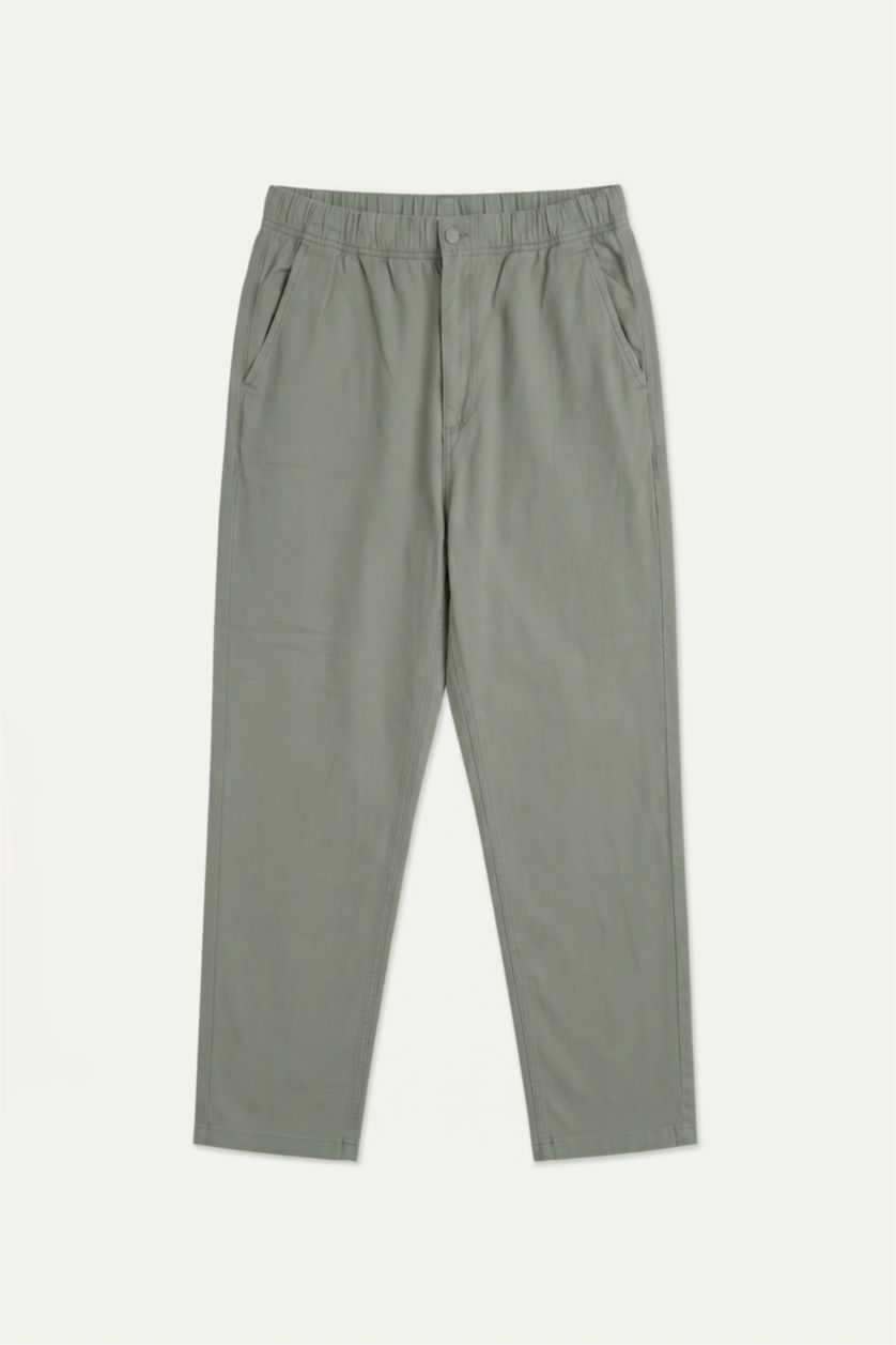 Erkek Haki Baggy Fit Pantolon