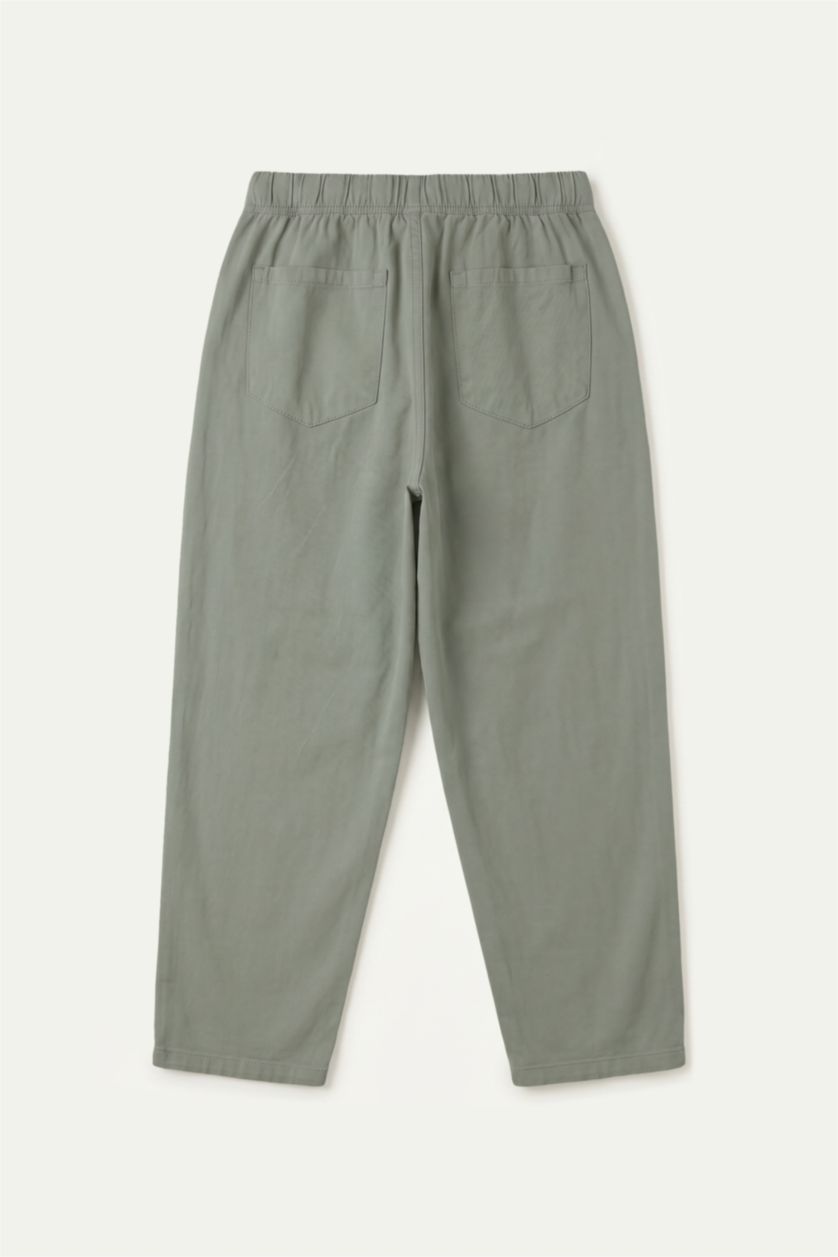 Erkek Haki Baggy Fit Pantolon