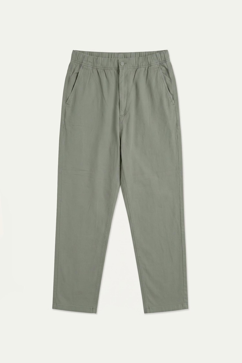 Men Khaki Baggy Fit Trousers