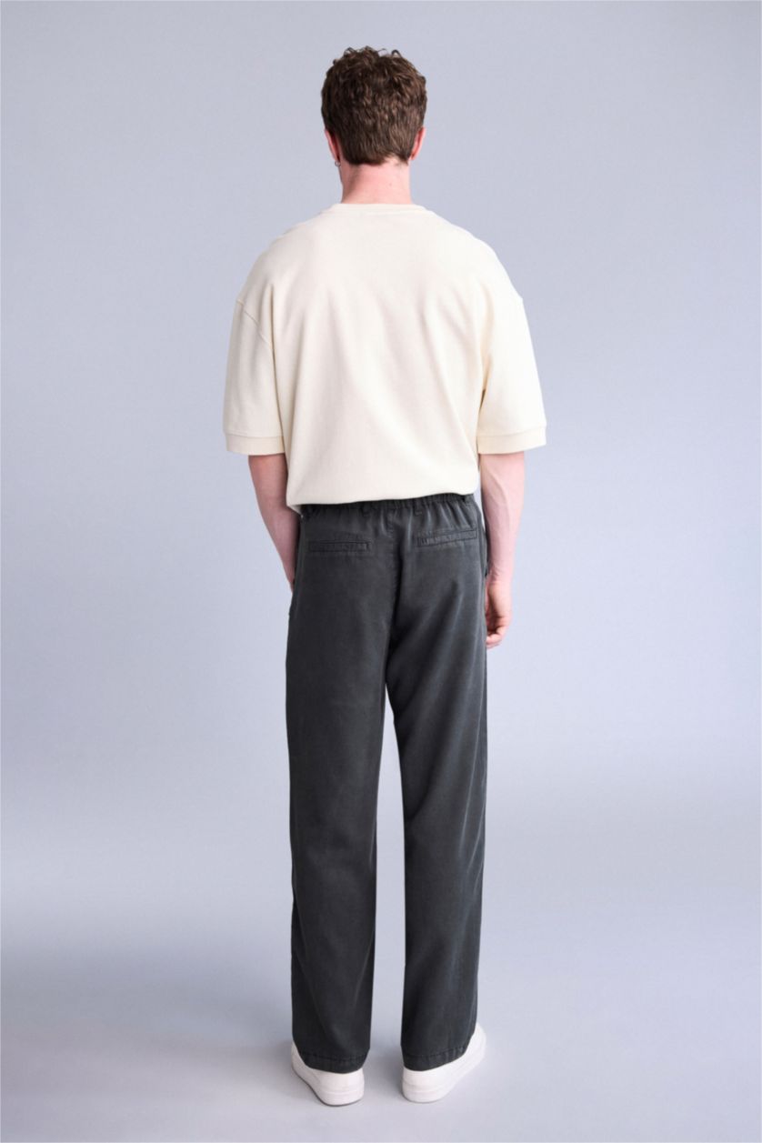 Men Anthracite Relax Fit Trousers