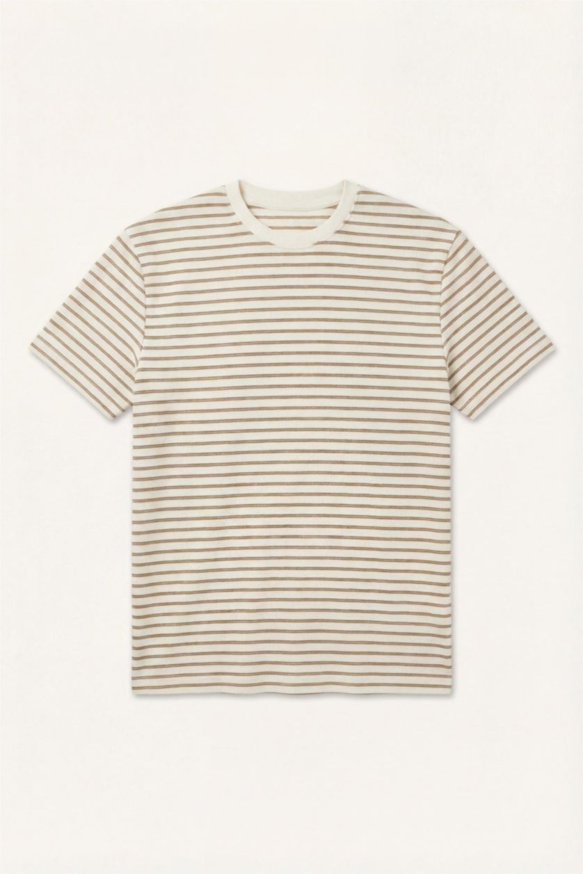 MAN Light Brown Regular Fit Short Sleeve T-Shirt