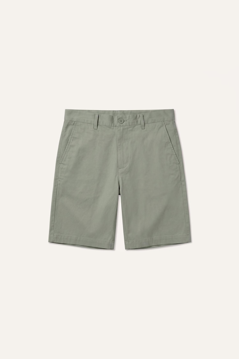Erkek Açık Haki Regular Fit Bermuda Şort