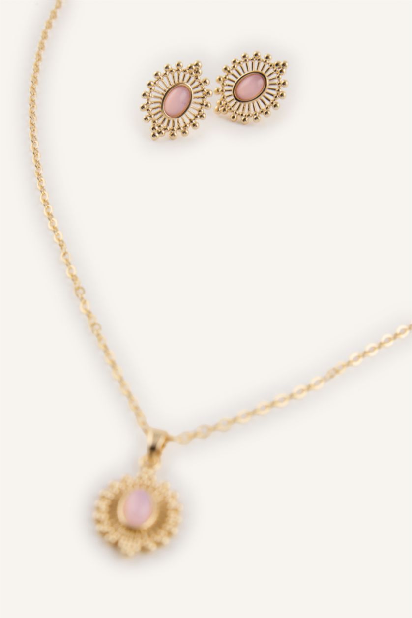 Kadın Altın Kadın 2'li Takı Seti