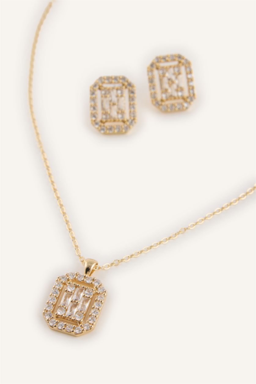 Kadın Altın Kadın 2'li Takı Seti