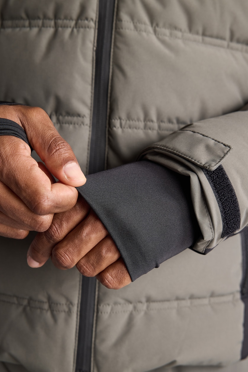 Men Dark Khaki Zipper