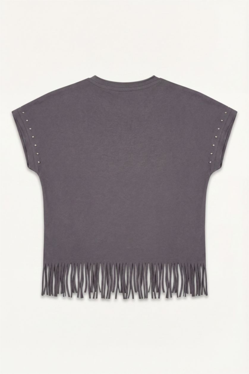 Young Girls - Teen Girls Anthracite Short Sleeve T-Shirt