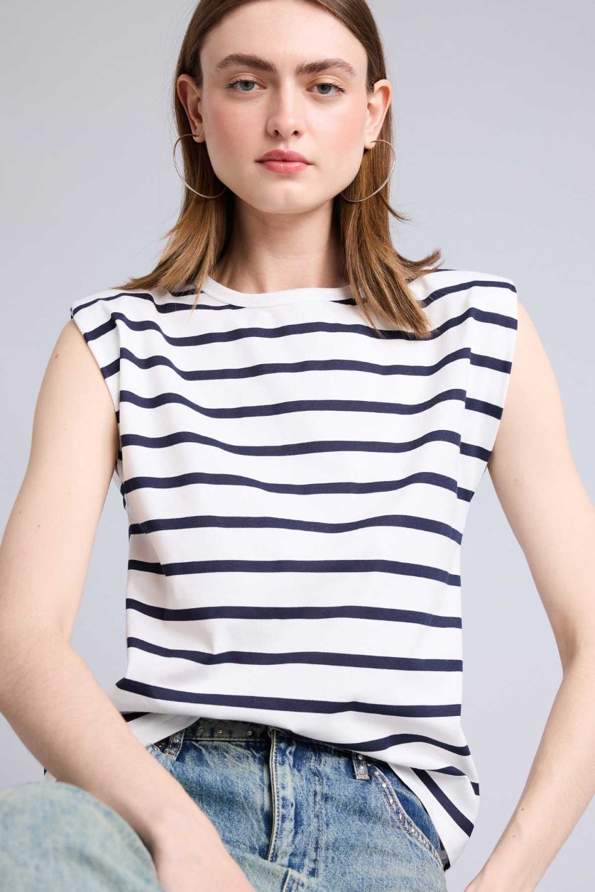 Kadın Lacivert Relaxed Fit Kısa kollu Slogan baskılı Tişört