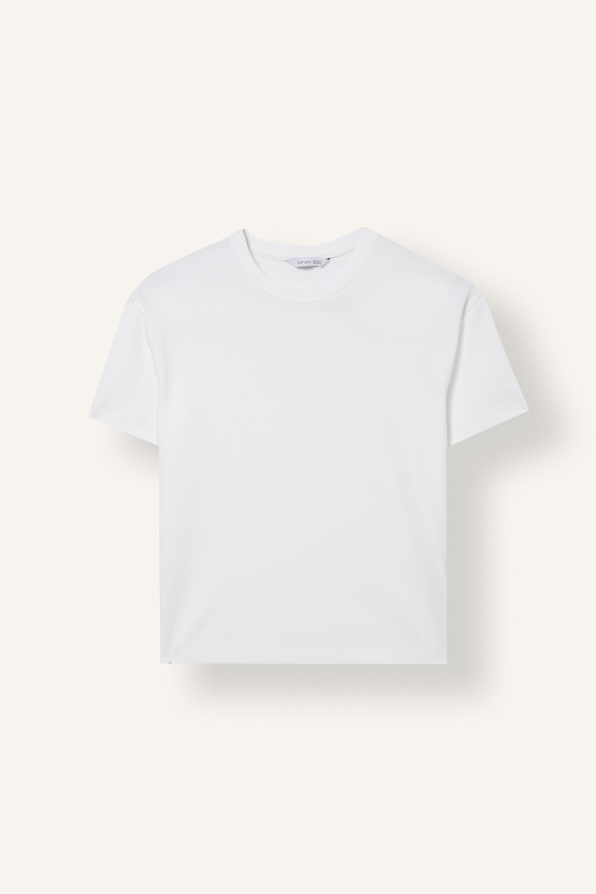 GIRLS & TEENS White Girl Relaxed Fit Crew Neck Short Sleeve T-Shirt