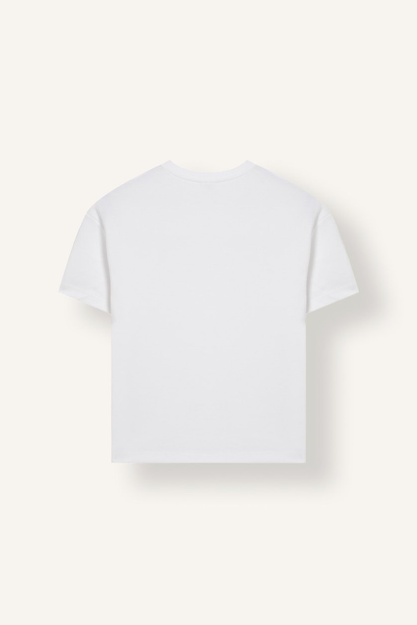 GIRLS & TEENS White Girl Relaxed Fit Crew Neck Short Sleeve T-Shirt