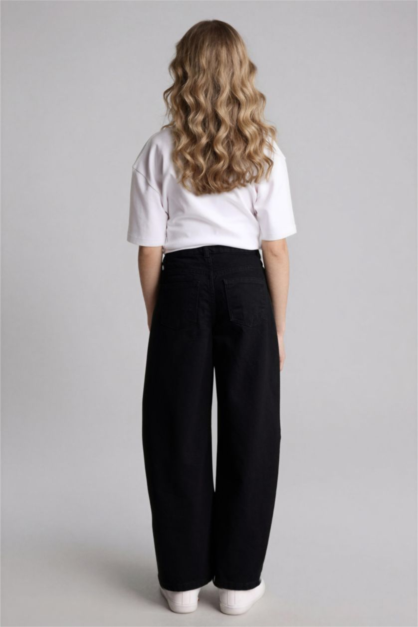 Girls & Teens Anthracite بنطرون جينز بناتي باجي فيت