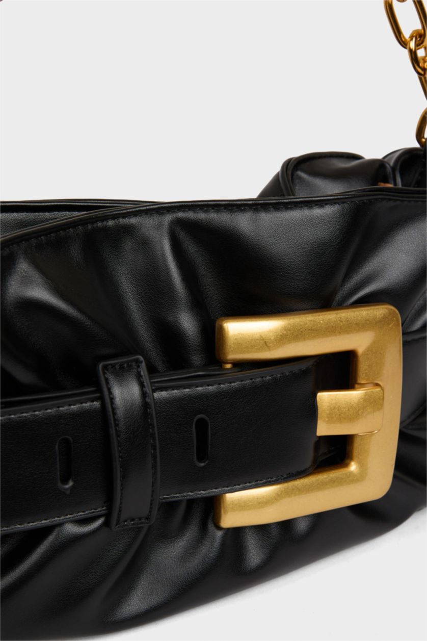 FEMME Noir Sac en simili cuir pour femme