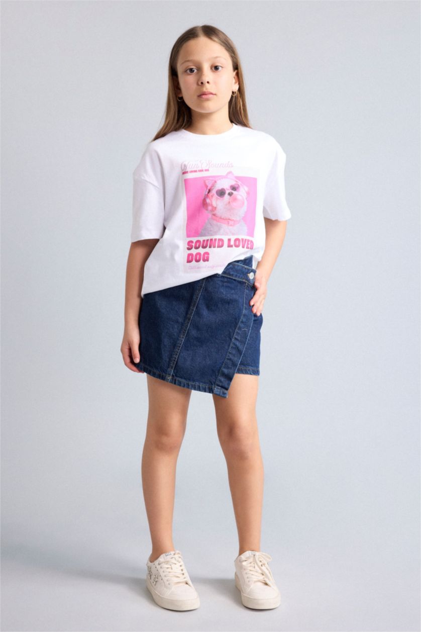 GIRLS & TEENS White Animal Short Sleeve T-Shirt