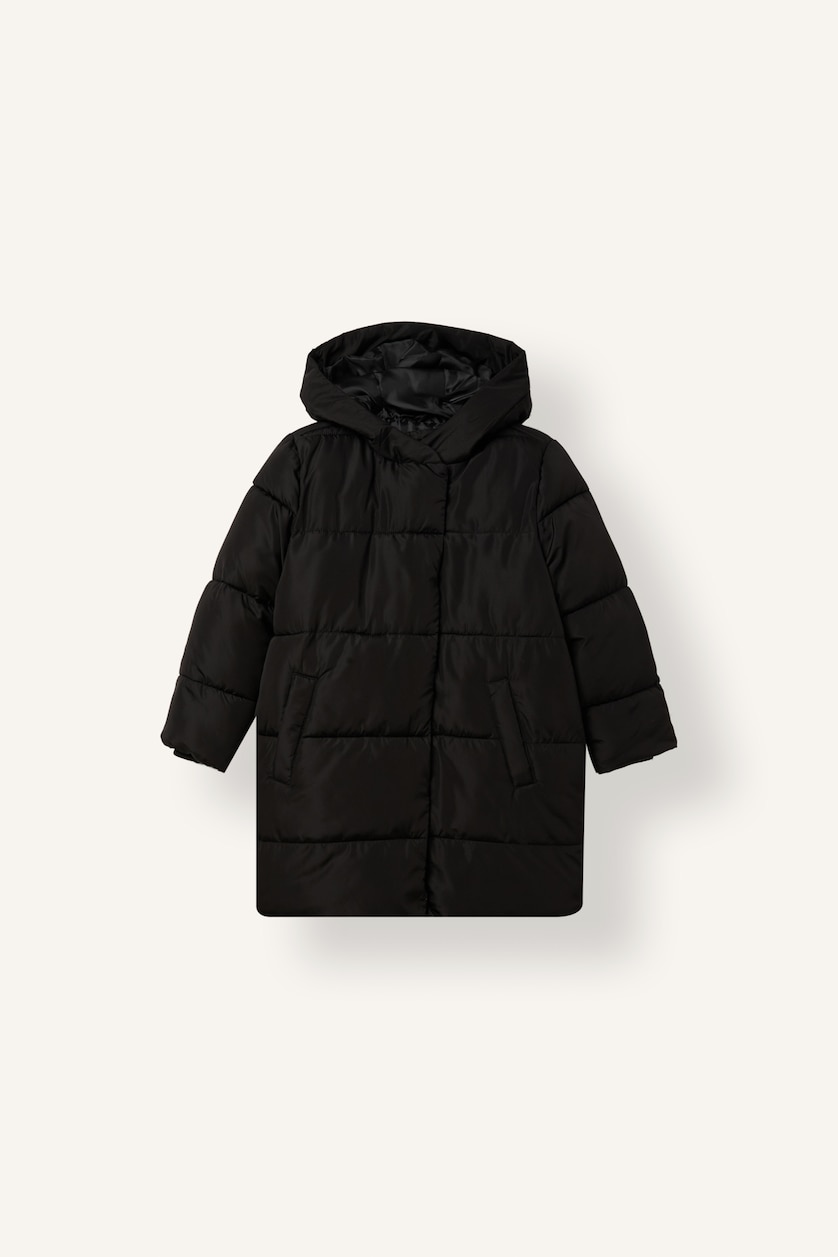 Young Girls - Teen Girls Black Girl Hooded Coat
