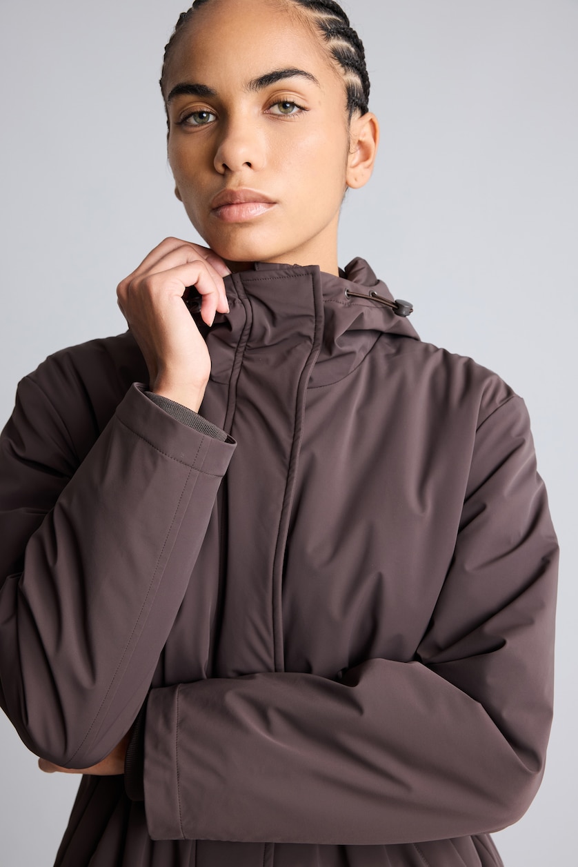 Әйелдерге Қоңыр Regular Fit парка