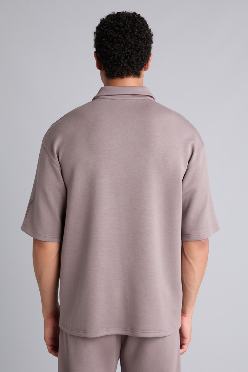 Мужчины Серый Футболка поло Boxy Fit