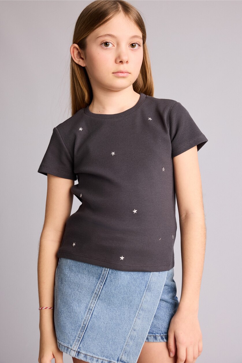 بنات أنثرا Girl Regular Fit Short Sleeve T-Shirt
