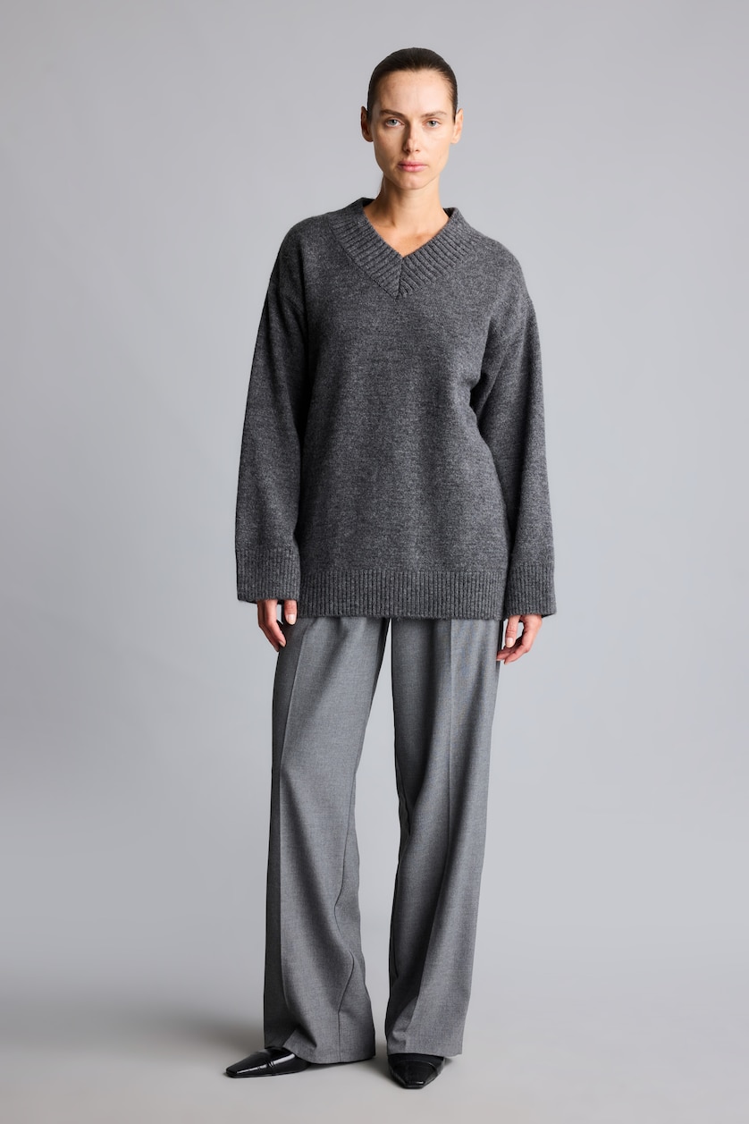 WOMAN Anthracite Melange Relax Fit Knitwear Tunic