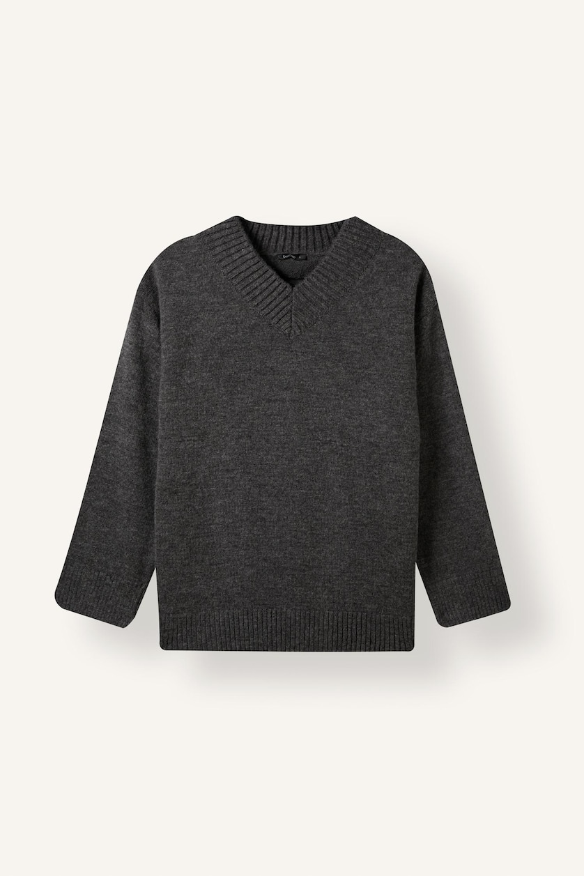 WOMAN Anthracite Melange Relax Fit Knitwear Tunic