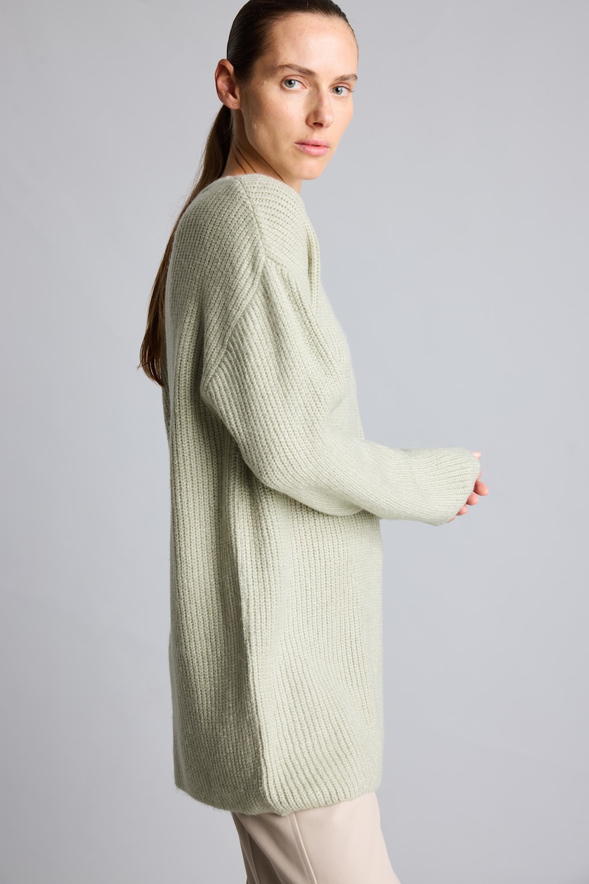 Women Mint Relax Fit Knitwear Tunic