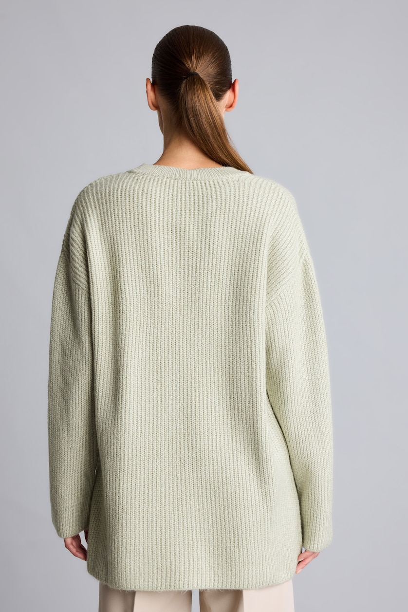Women Mint Relax Fit Knitwear Tunic