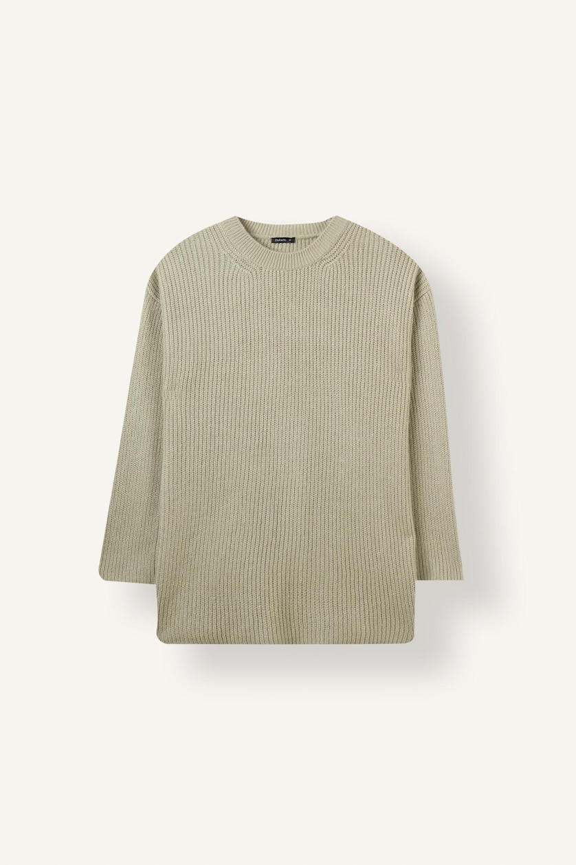 Women Mint Relax Fit Knitwear Tunic