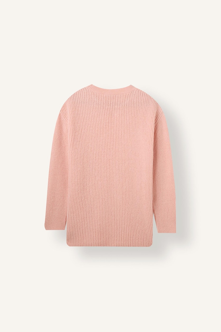 Kadın Pembe Fitilli Relaxed Fit Tunik