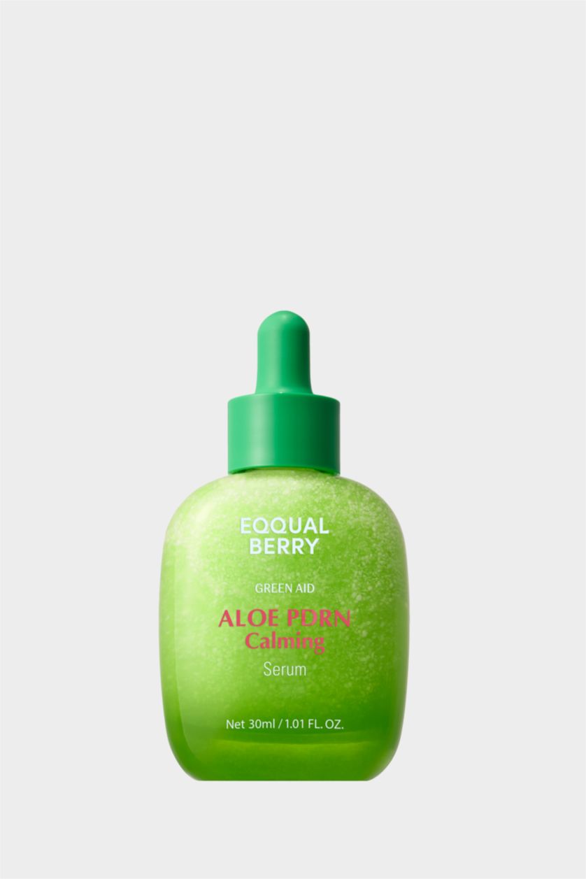 Kadın Yeşil Eqqualberry Aloe PDRN Calming Serum Cilt Bariyerini Destekleyici Kuruluk Kaynaklı Kızarıklık ve Stres Karşıtı Aloe PDRN Serum 30ml