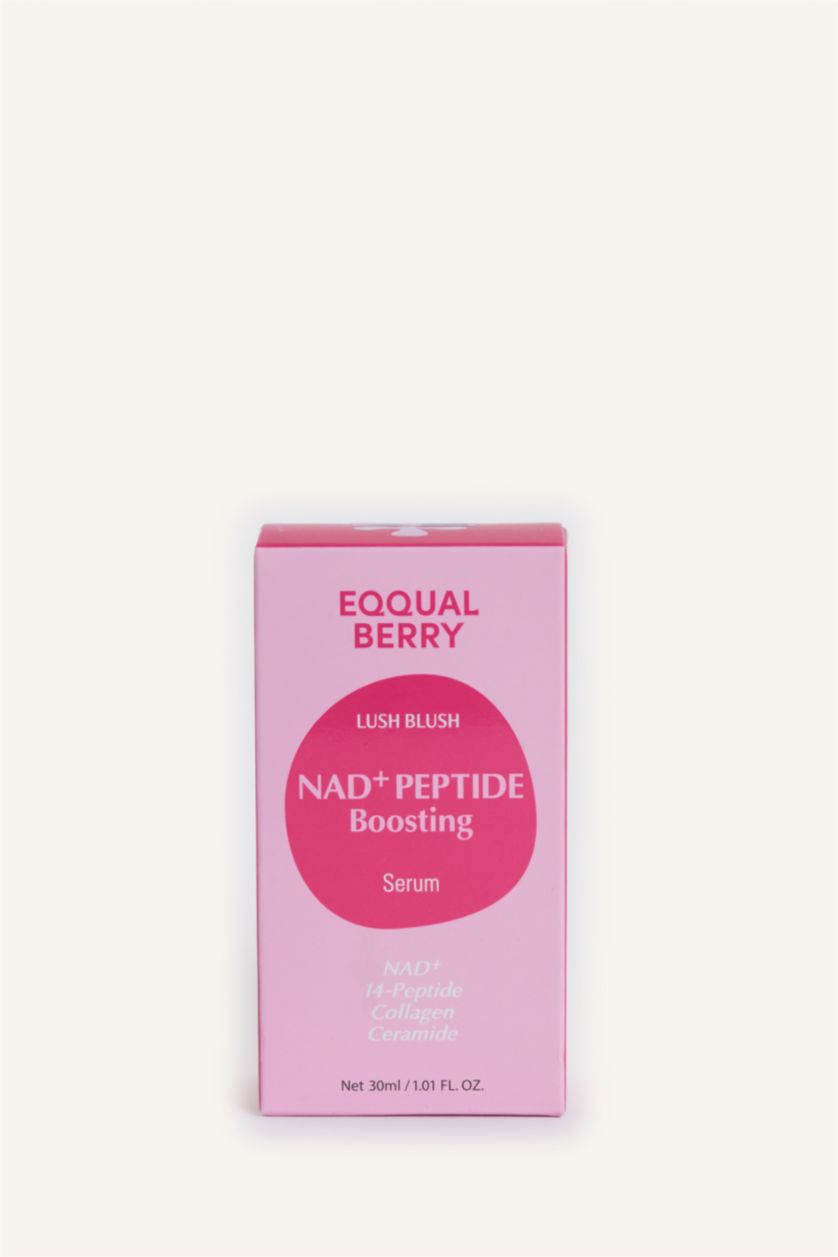 Woman Dark Pink Eqqualberry NAD+ Peptide Boosting Anti-Aging Serum for Fine Lines and Loss of Elasticity 30ml