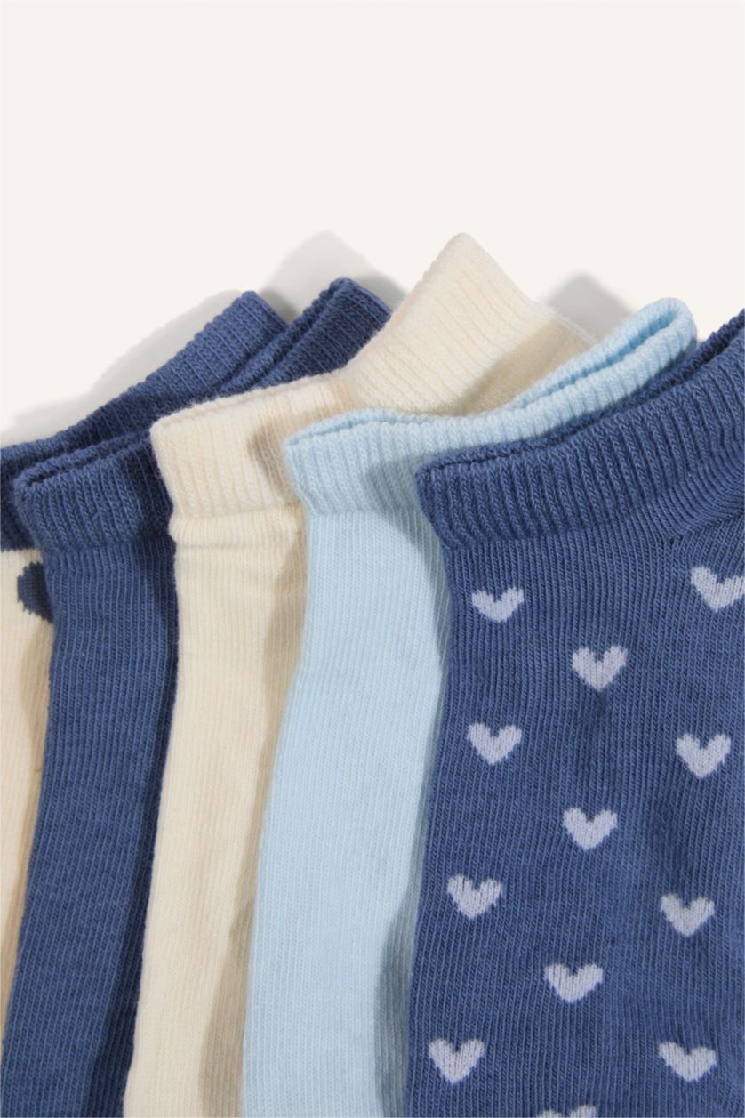 Young Girls - Teen Girls Blue Girl 5 Piece Short Socks