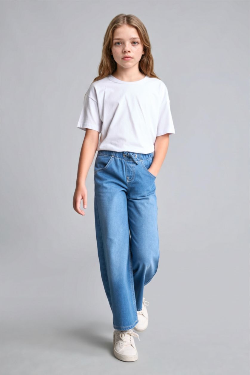 GIRLS & TEENS Light Blue Wide Leg Jeans