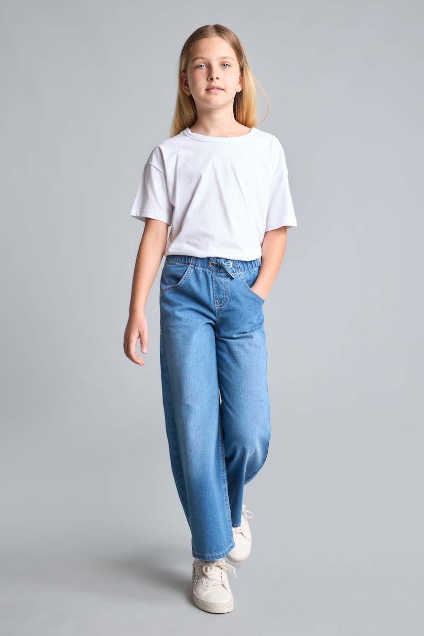 GIRLS & TEENS Light Blue Girl Wide Leg Jeans