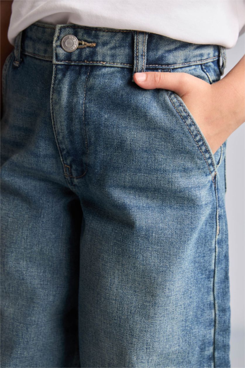Young Girls - Teen Girls Blue Baggy Fit Jeans