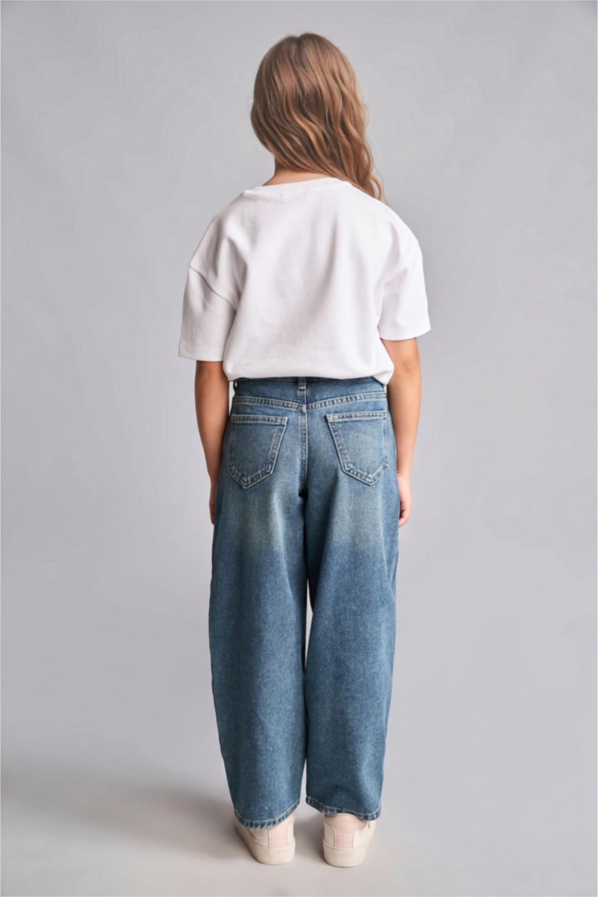 Young Girls - Teen Girls Blue Baggy Fit Jeans